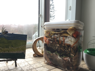 Compost collection, L. Blain