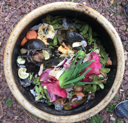Compost bin, L. Blain